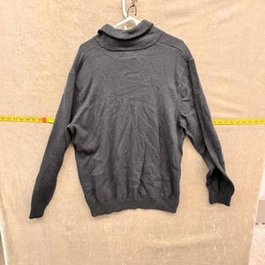 Old Navy Sweater Mens 2XL Black Shawl Collar Popover Pullover Knit Casual Button 4