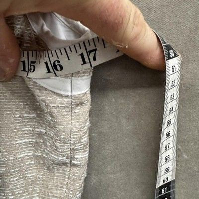 Calvin Klein Dress Womens Small Sleeveless Sheath Textured Trim Fitted Career Us