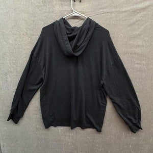 Avia Hoodie Womens Large Black Cowl Neck Lightweight Modal Blend Soft Pullover 2