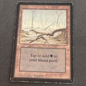 Swamp (A) Limited Edition Beta 294 MTG Magic The Gathering LP #1 1