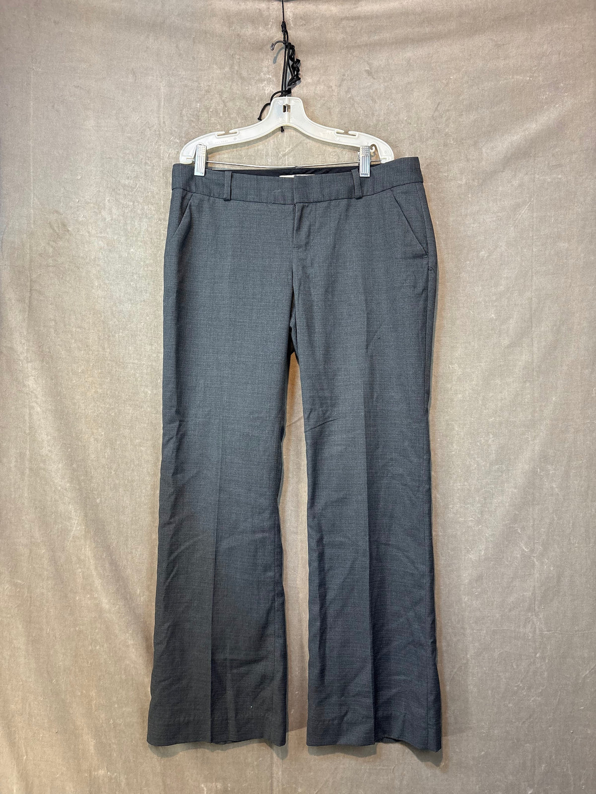 BANANA REPUBLIC Dress Pants Dark Gray Size 6 Pre-Owned 100% Polyester