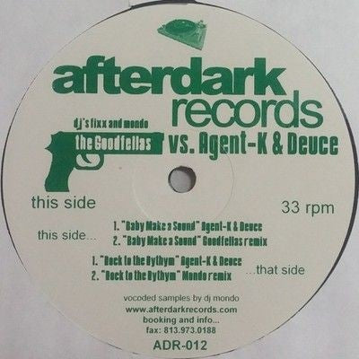 Agent-K Deuce Baby Make A Sound Rock To The Rythm 12 Inch Vinyl Record Used