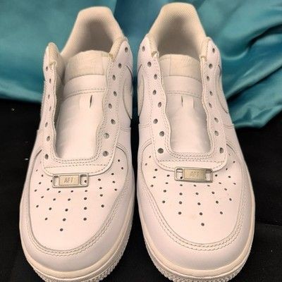 2021 NIKE AIR FORCE 1 RETRO LOW OG I TRIPLE WHITE New Laces Included Sz 9.5