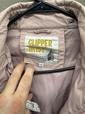 Vintage Mist Jacket Mens XL Light Pink Hooded Drawstring Windbreaker Pre-Owned G