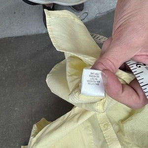 Croft & Barrow Shirt Mens Medium Yellow Short Sleeve Button Up Pocket Easy Care 2