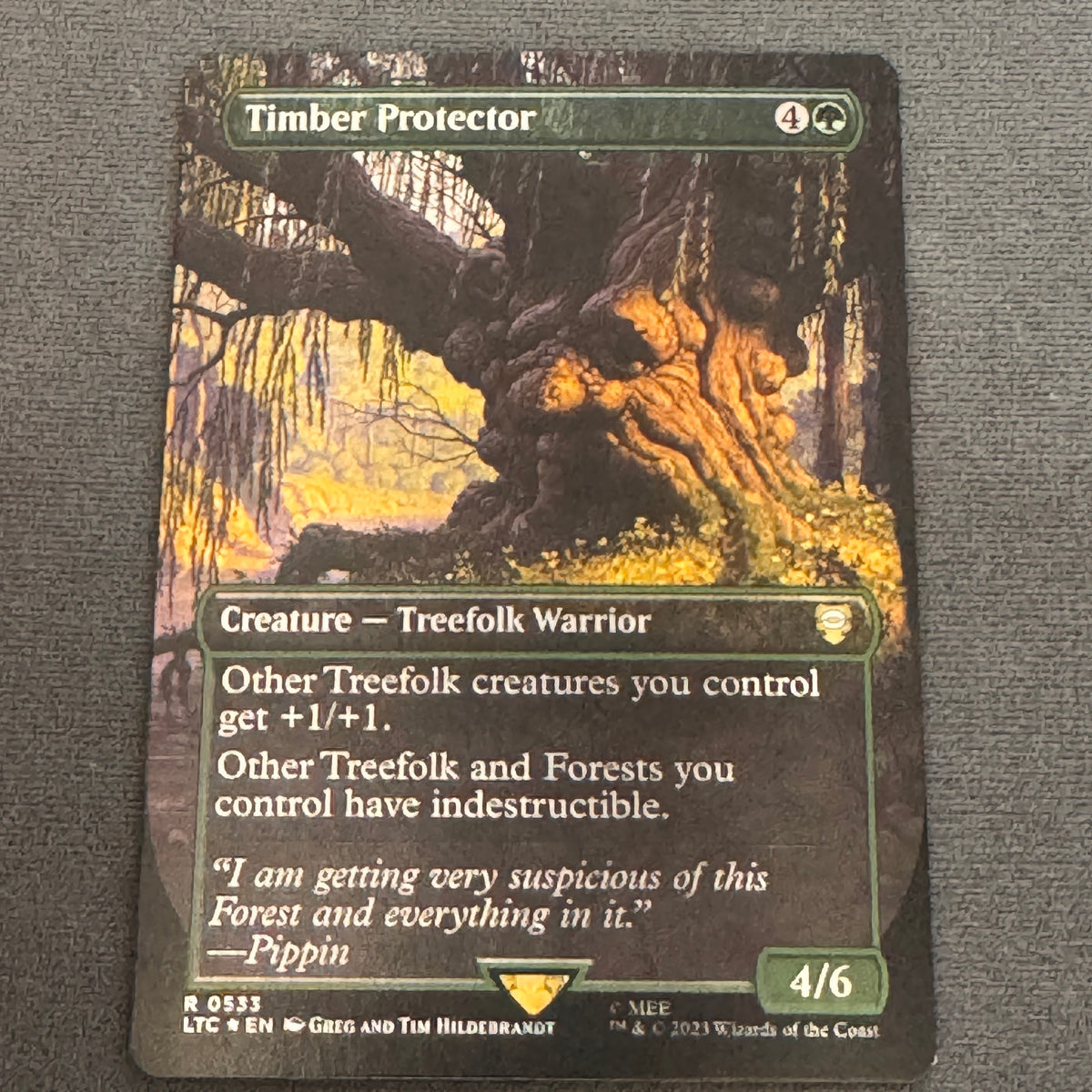 Timber Protector Tales of Middle-earth Commander 533 Foil MTG MP