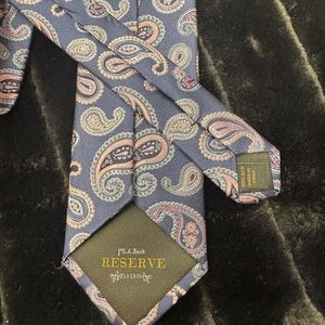 Jos A Bank Reserve Silk Paisley Necktie Made Italy Pre-Owned Good Condition 5