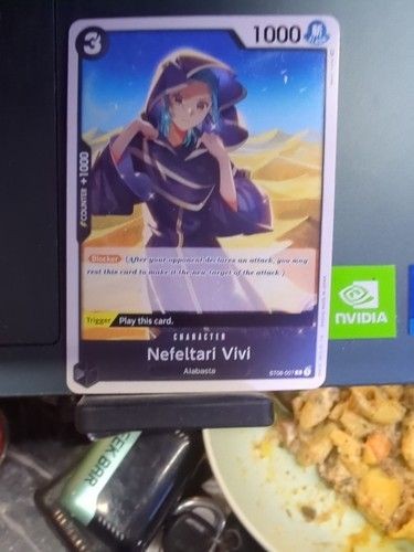 One Piece TCG Monkey D Luffy Deck ST08-007 Nefeltari Vivi Ungraded