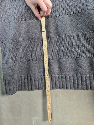 Timberland Men's Gray 100% Cotton Textured Stripe Crewneck Sweater Sz M 5