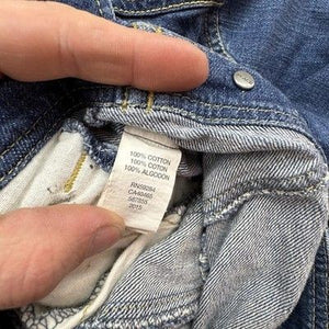 Childrens Place Denim Jacket Girls Medium 7/8 Blue Studded Button Front 1989 5
