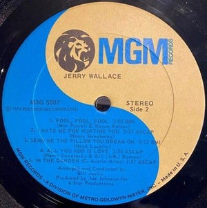Jerry Wallace Vinyl LP Record Used 4