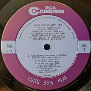 Various Artists Grand Ole Country Hits Vinyl LP Used 3
