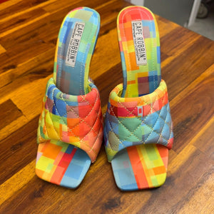 Multi-Color Clear Heels Pre-Owned Good Condition 1