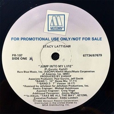 Stacy Lattisaw Jump Into My Life 12 Inch Vinyl Record Used