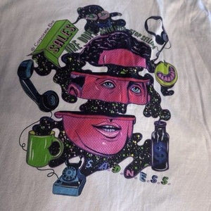Corporate Bro Stop Selling Ness S.A.D.N.E.S.S. Graphic T-Shirt White Size L 1