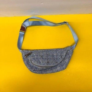 Generation Love New York Light Blue Tweed Fanny Pack Belt Bag Silver Hardware 2