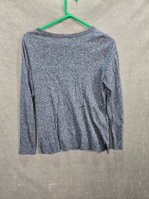 Old Navy Women's Gray Marled Knit Crew Neck Pullover Sweater Size M 4