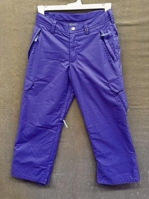 Burton Pants Youth XL Purple Snowboard Dryride Cargo Winter Adjustable Waist
