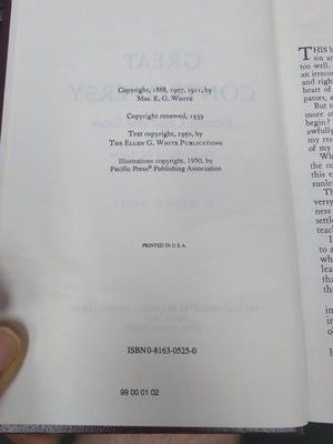 The Great Controversy by Ellen G White 1951 Pacific Press SDA HC 1