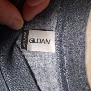 Gildan Men's Dark Gray SW Logo Heavy Blend Crewneck Sweatshirt Size L 3
