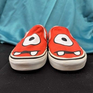 RARE Vans Off The Wall Yo Gabba Gabba Muno Face Red Classic Slip-on Mens Size 7 1