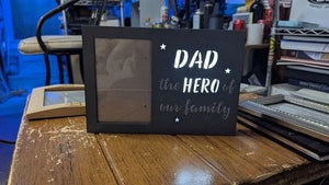 Dad The Hero Of Our Family Picture Frame 1