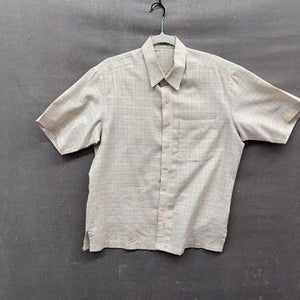 S Basavary Shirt Mens Large Plaid Short Sleeve Button Up Pocket Lightweight 1