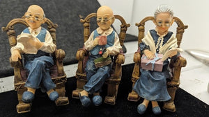 Victoria Collection 2003 Joanna & John Figurines 5 Total in Set 2 x 8"  + 3 x 5" 2