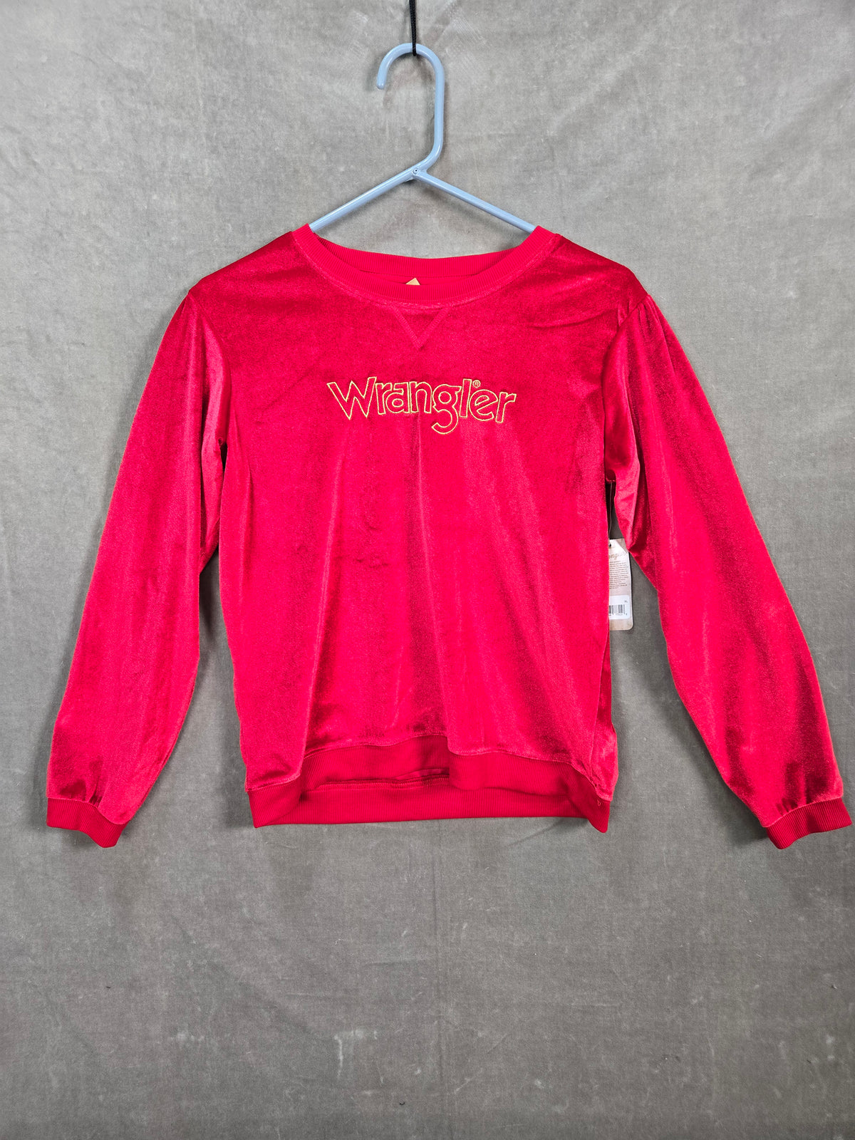 Wrangler Women's Red Velvet Crew Neck Sweater XL 1X 16 18 New With Tags