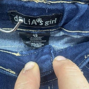 Delia's Jeans Girls 12 Skinny Stretch Denim Adjustable Waist Pants 1