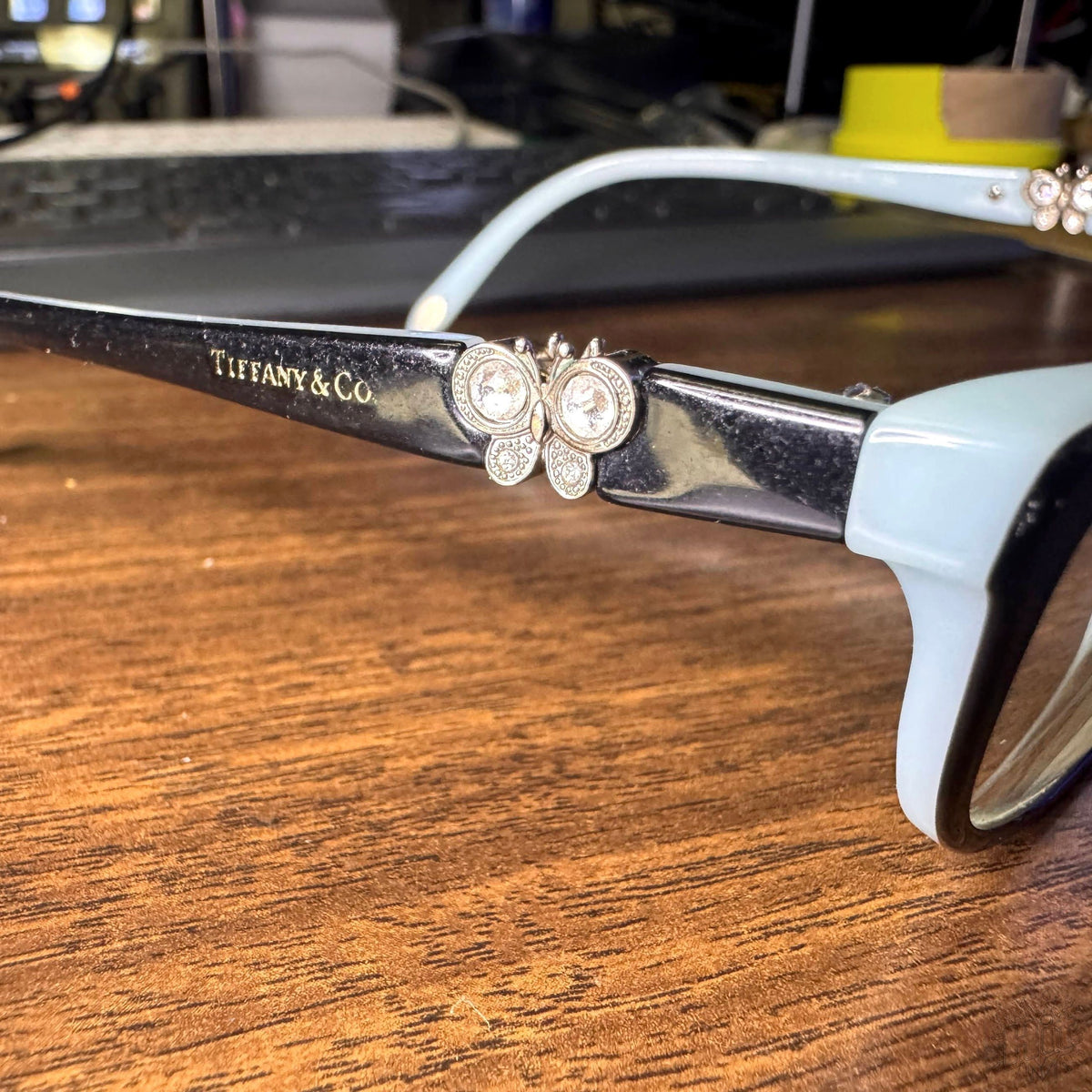 TIFFANY &amp; CO FRAMES ONLY EYEGLASSES TF 2051-B 8055 BLACK BLUE 51-16-135