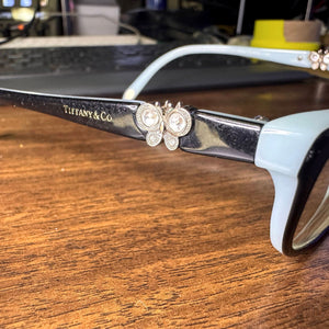 TIFFANY &amp; CO FRAMES ONLY EYEGLASSES TF 2051-B 8055 BLACK BLUE 51-16-135 1