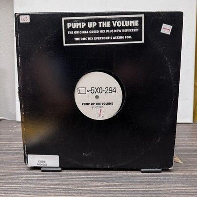 Greed Pump Up The Volume 12" Black Vinyl Record Maxi-Single Deep House