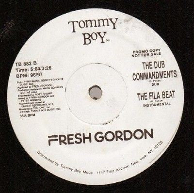 Fresh Gordon The Fresh Commandments / My Fila 12" Vinyl Record