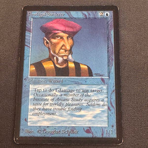 Prodigal Sorcerer Limited Edition Beta 74 MTG Magic The Gathering MP #2 1