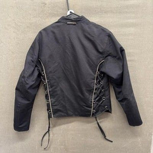 Vanson Element X Jacket Womens Medium Black Biker Motorcycle Goth Reflective 3M 2