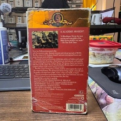 Ben Hur MGM Home Video VHS Movie Charlton Heston Academy Award Winner