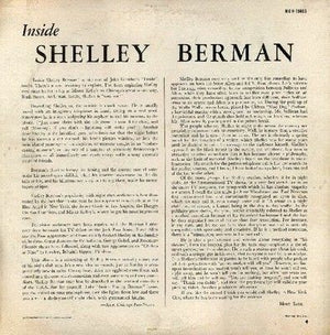 Shelley Berman Vinyl LP Record Inside Shelley Berman Used Comedy Album 2