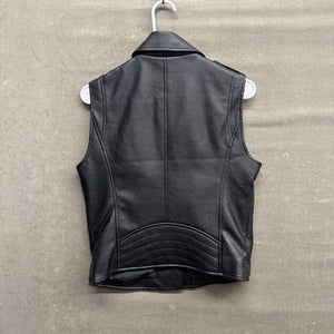 Mens Casual Biker Motorcycle Club Vest Biker Genuine Faux Leather Vest 1