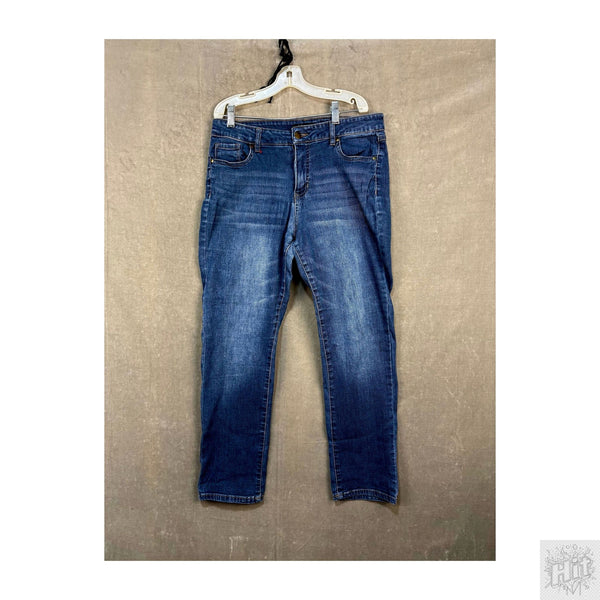 d.jeans Straight Women's Jeans Size 12P Medium Wash