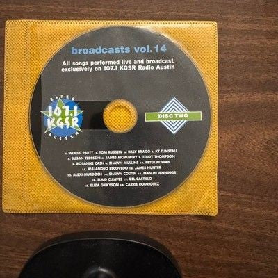 107.1 KGSR Radio Austin Broadcasts Vol 14 Disc Two Live Music CD Very Good Condi