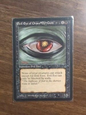 Evil Eye of Orms-by-Gore Legends Card Black Ungraded 1