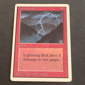 Lightning Bolt Unlimited Edition 162 MTG Magic The Gathering HP #2 1