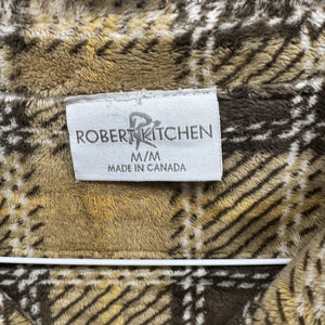Robert Kitchen Reversible Plaid Fleece Vest Sz M w/ Full Zipper Made in Canada 3