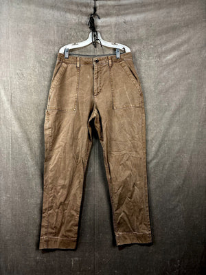 Old Navy Tan Cargo Pants with Multiple Pockets, Size 4 1
