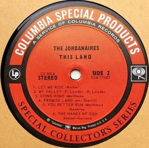 The Jordanaires This Land Vinyl LP Record Used 4