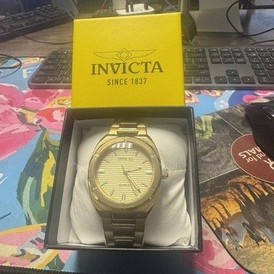 **NEW** Invicta Speedway Vantage Mens - 43mm, Gold (50174) Original Box