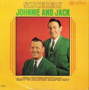 Johnnie And Jack Sincerely Vinyl LP Record 1