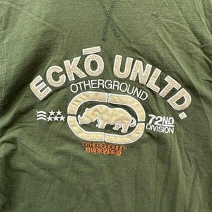 Ecko Unltd Shirt Mens Extra Large Green Otherground Rhino 72nd Division Graphic 1