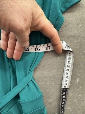 Banana Republic Dress Womens Small Green Ruched Short Sleeve Belted Wrap SPR12 2